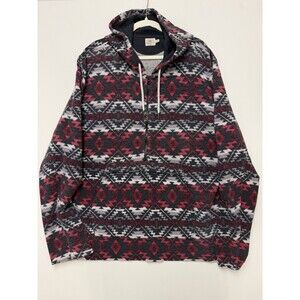 Faherty Pacific Poncho Pullover Hoodie Mens 2XL Southwestern Pattern Surf Native